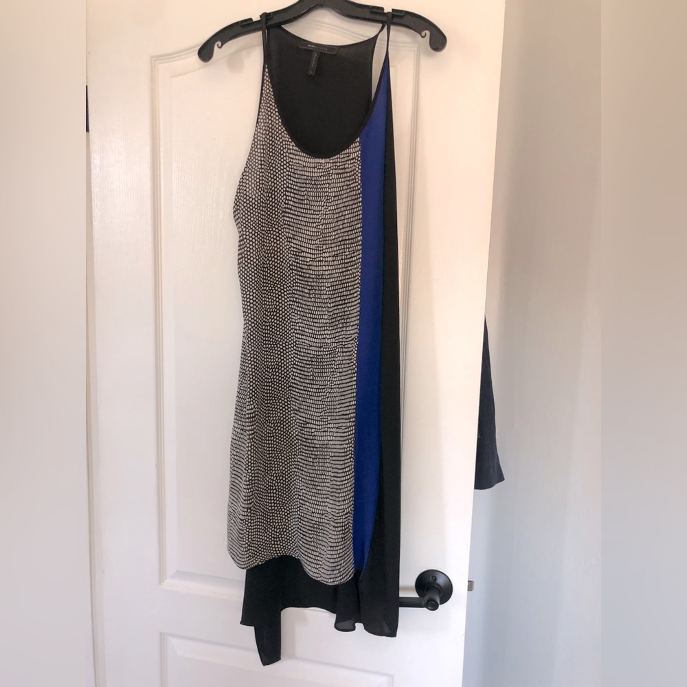 BCBG sheer high low dress